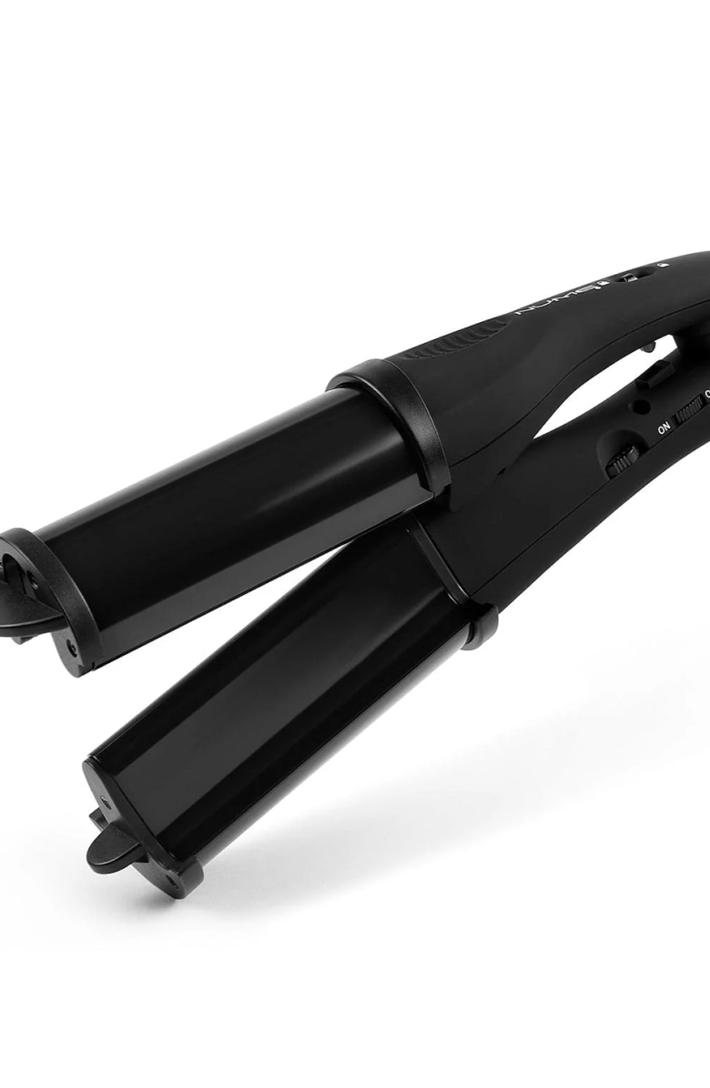 NUME Pentacle 2-In-1 Curling Wand And Deep Waver, Alternate, color, Black