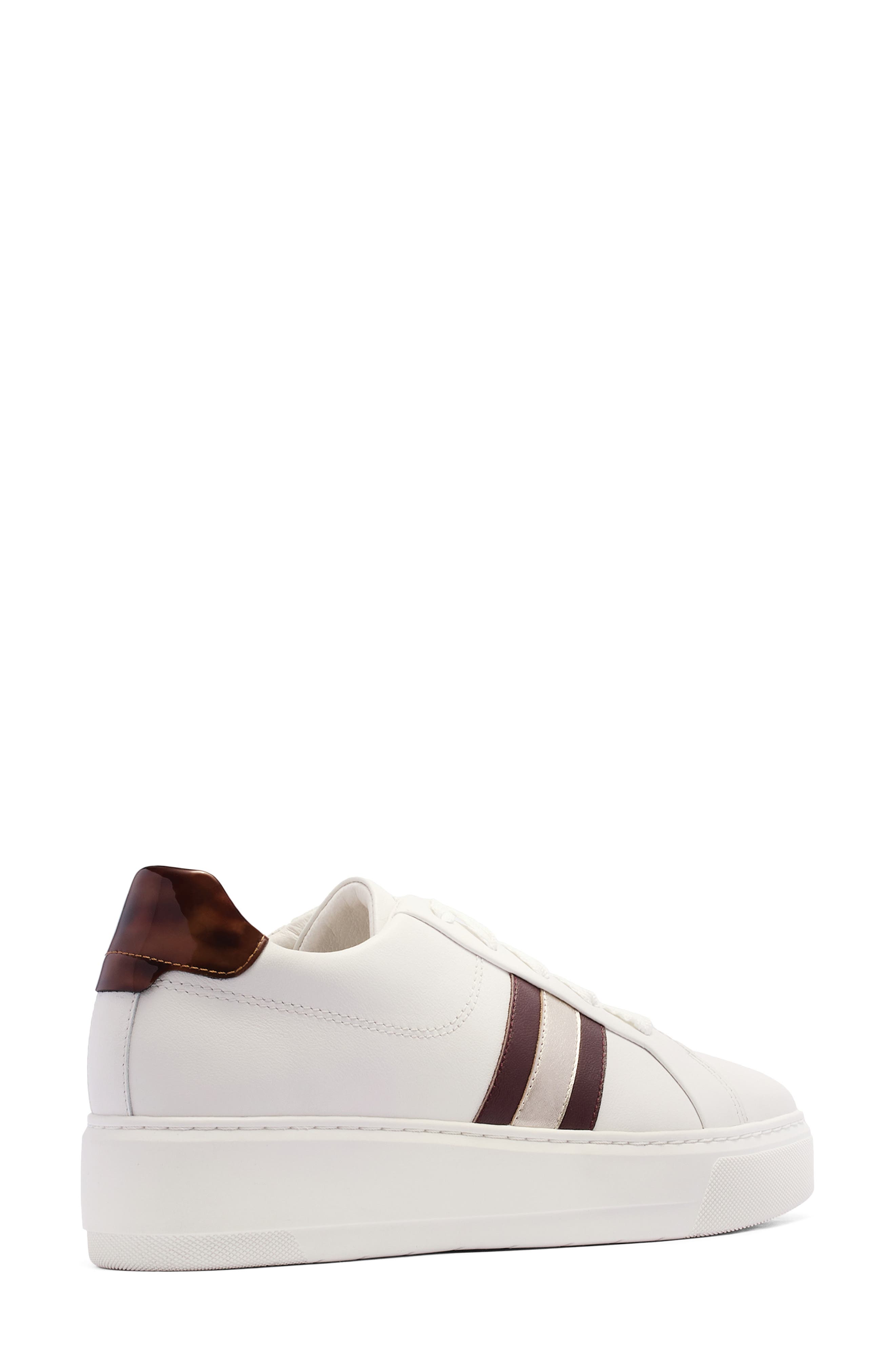 Riley II Platform Sneaker, Alternate, color, WHITE/ CHERRY