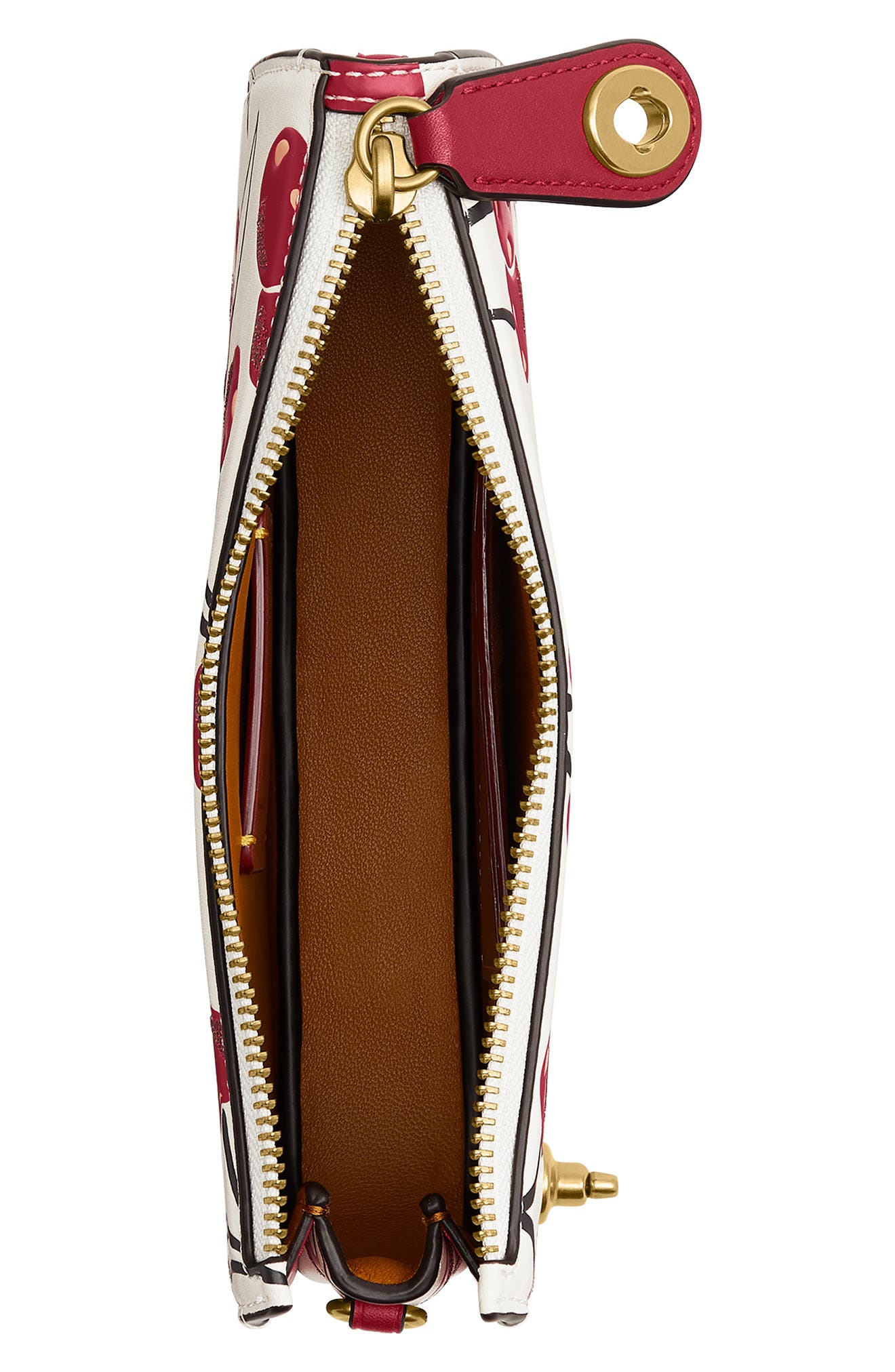 COACH Penn Cherry Print Shoulder Bag, Alternate, color, 