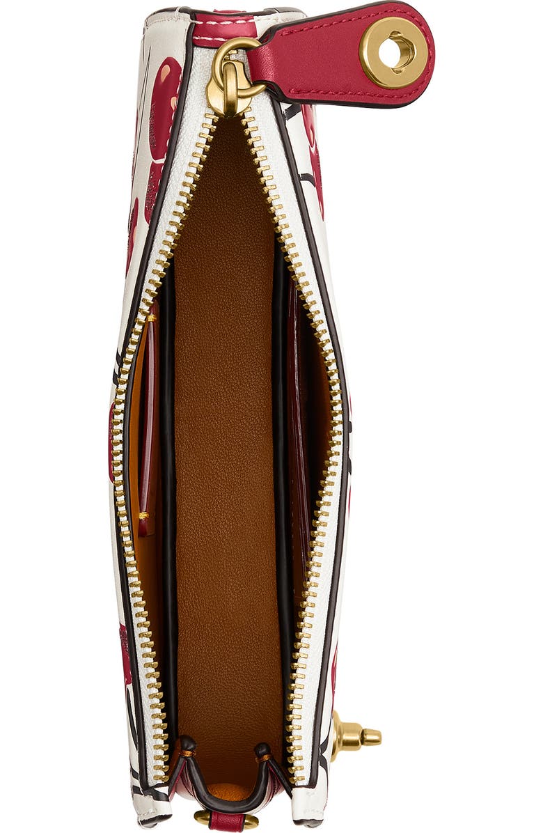 COACH Penn Cherry Print Shoulder Bag, Alternate, color, B4/ Chalk Multi