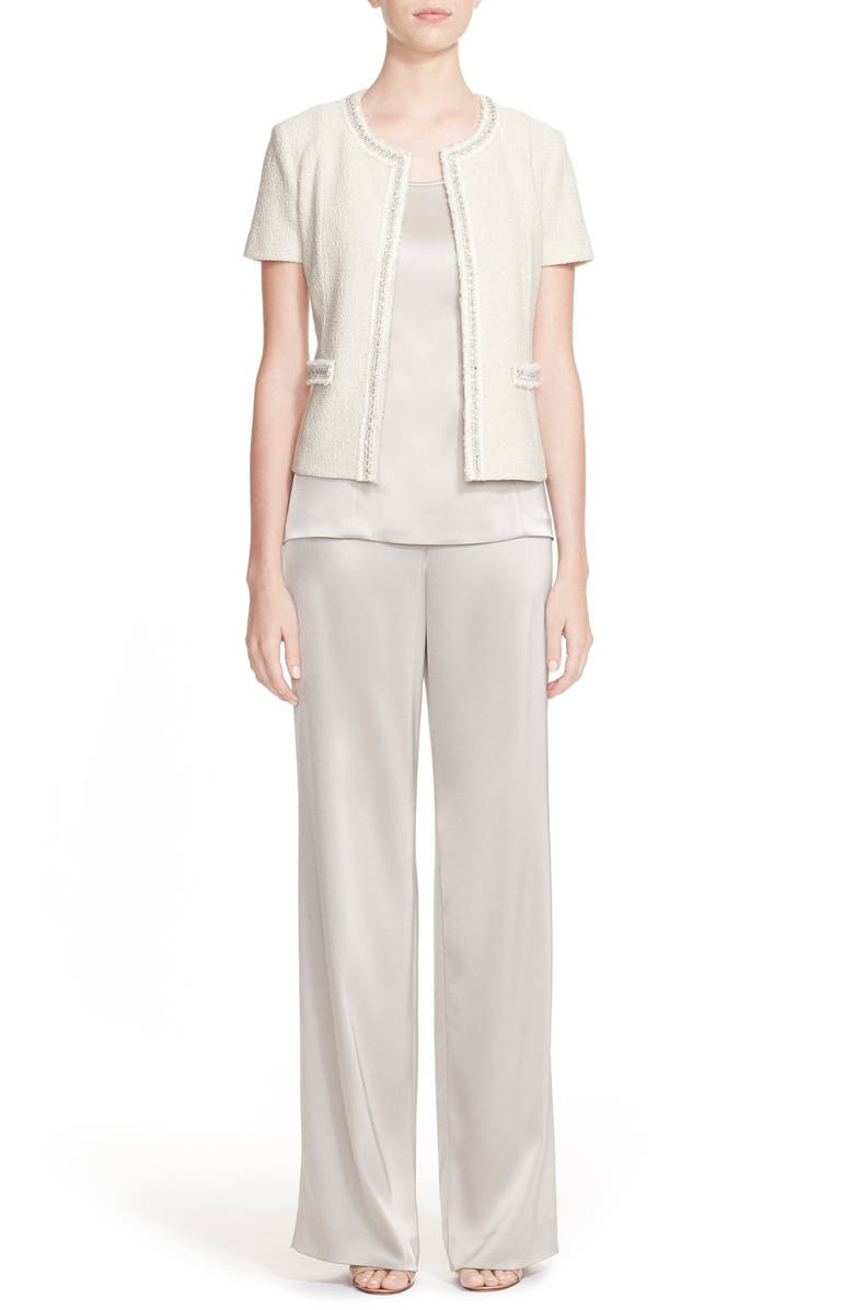 St. John Collection 'Kate' Liquid Satin Pants, Alternate, color, 