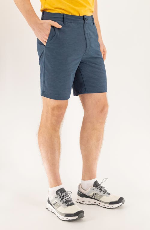 Devil-dog Dungarees 8-inch Hybrid Chino Shorts In Navy Blazer