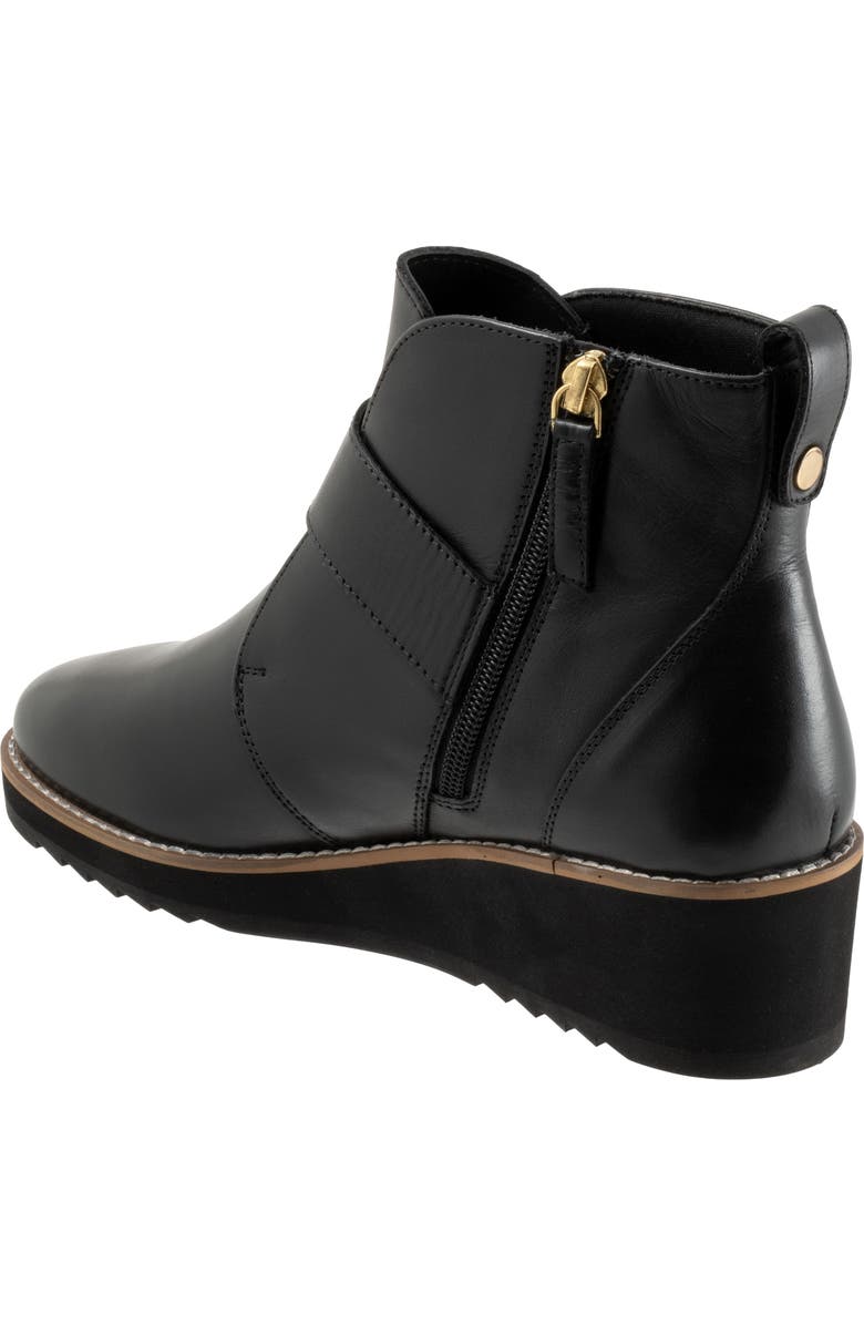 Trotters Wendi Platform Wedge Bootie, Alternate, color, Black