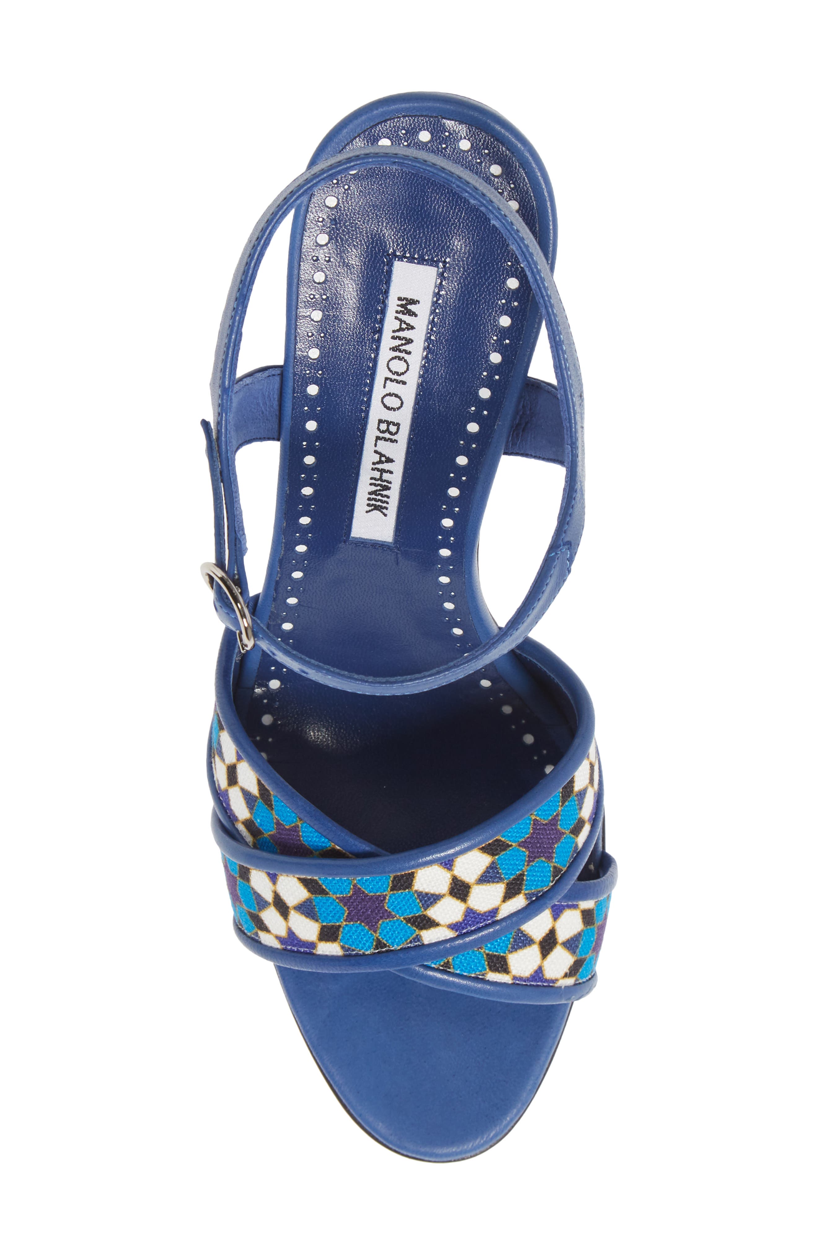 Manolo Blahnik Talitha Crisscross Sandal, Alternate, color, 