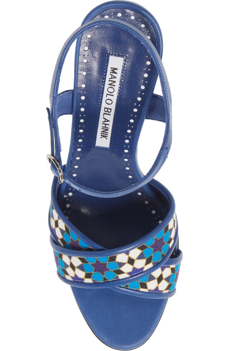 Manolo Blahnik Talitha Crisscross Sandal, Alternate, color,