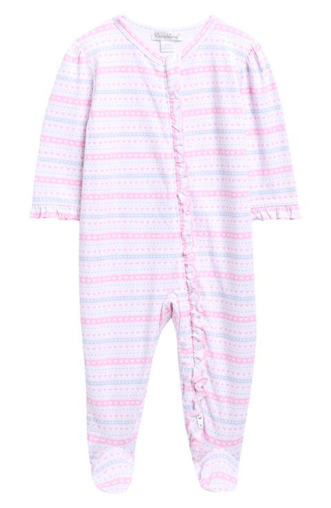 Ruffle Pima Cotton Footie (Baby)