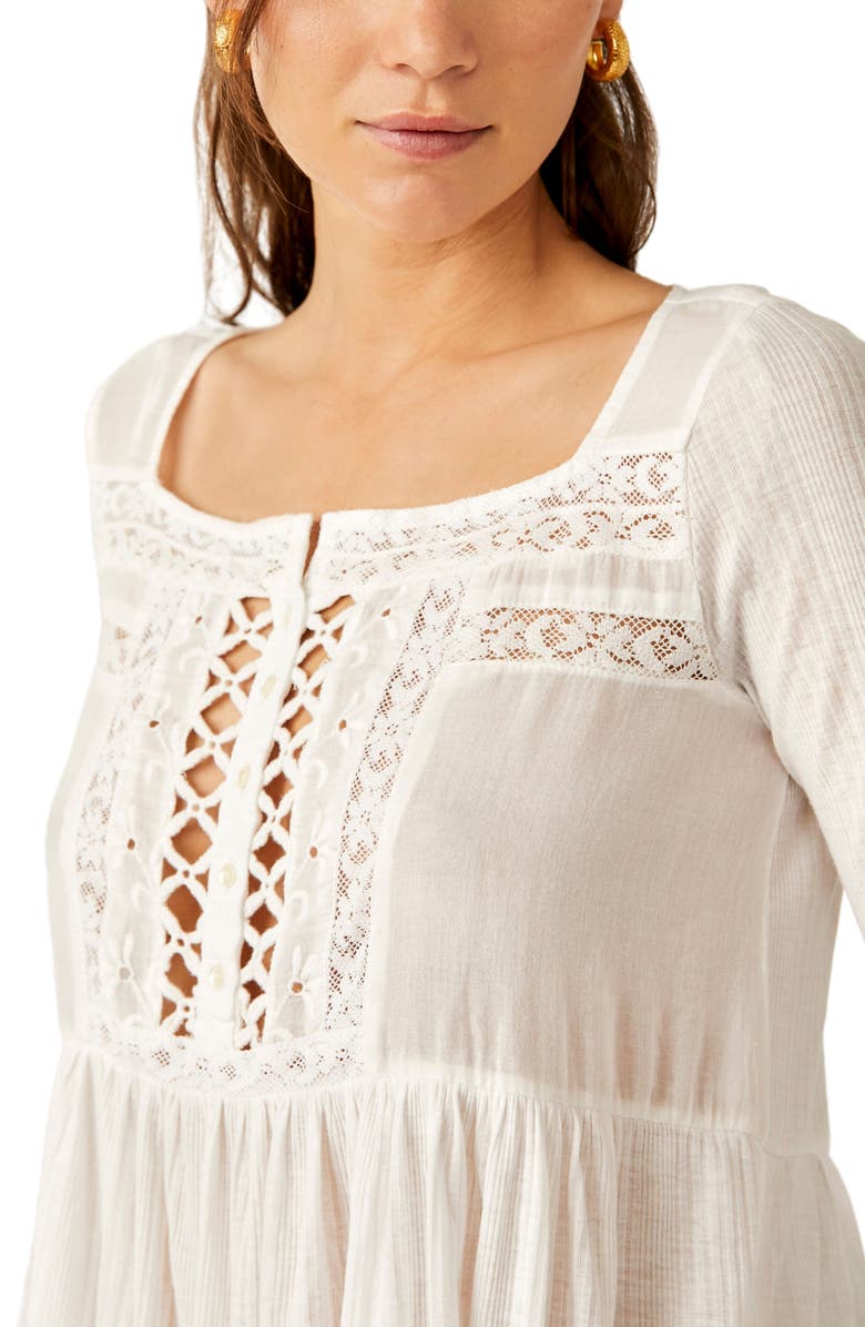 Free People Pretty Please Lace Tunic Top, Alternate, color, 