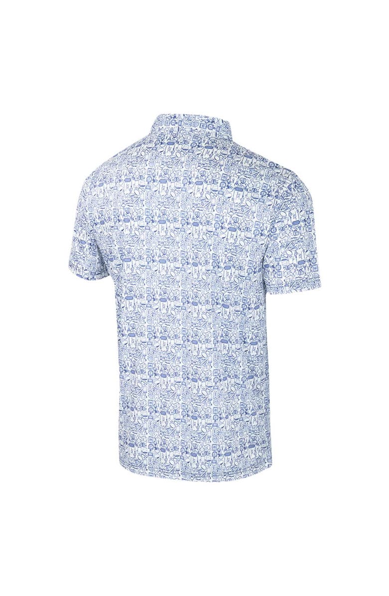 COLOSSEUM Men's Colosseum Royal Pitt Panthers It's Time! Allover Print Polo, Alternate, color, Royal