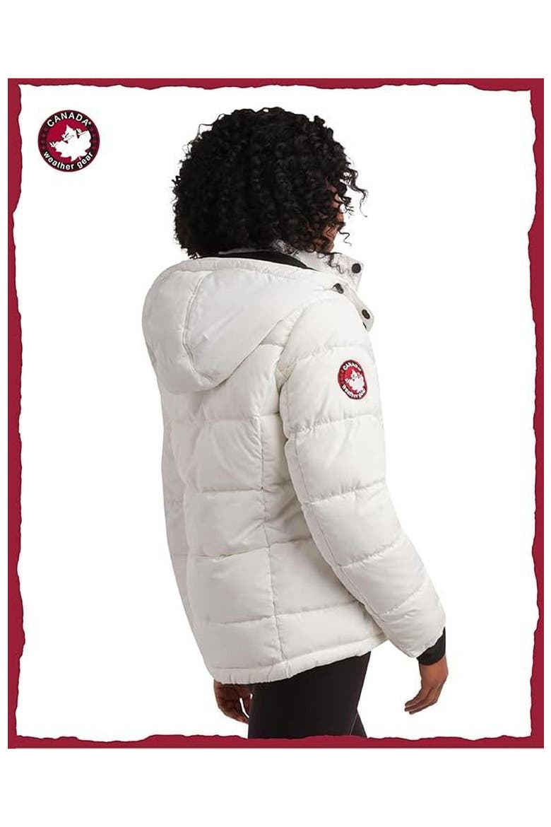 Women's Quilted Winter Jacket, Alternate, color, White