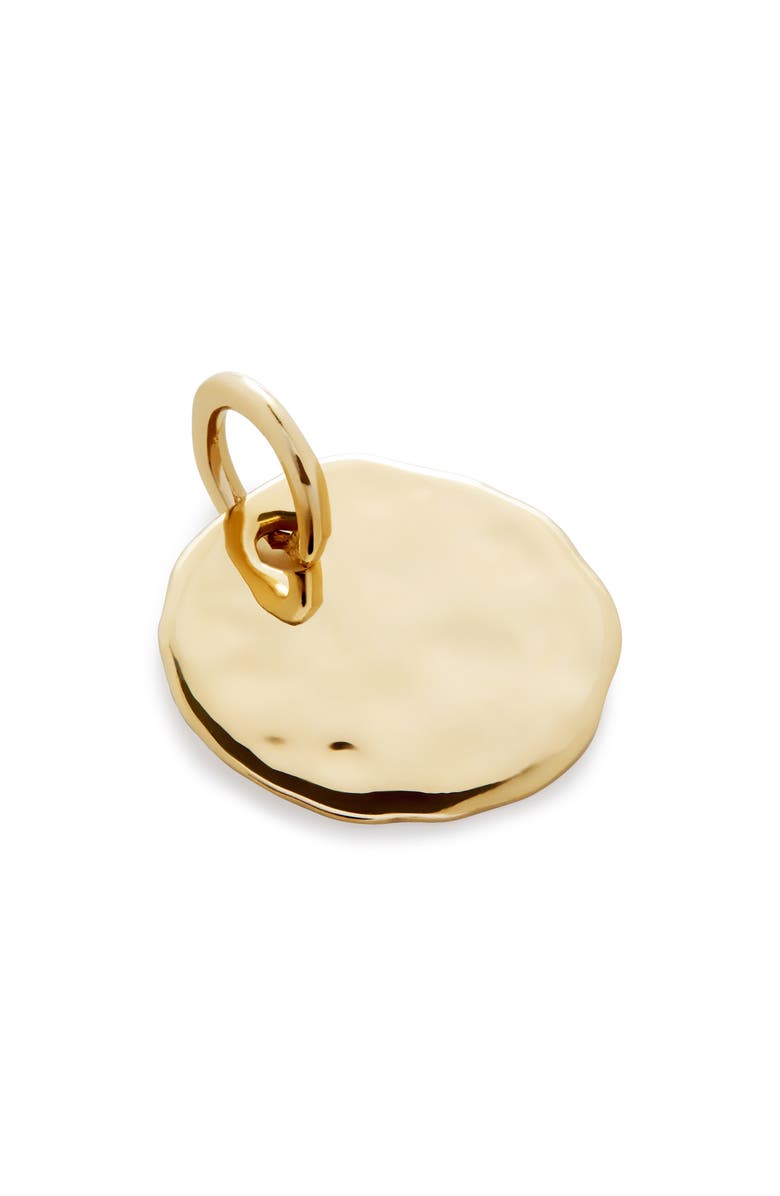 Monica Vinader Siren Round Disc Pendant, Main, color, 14K Gold