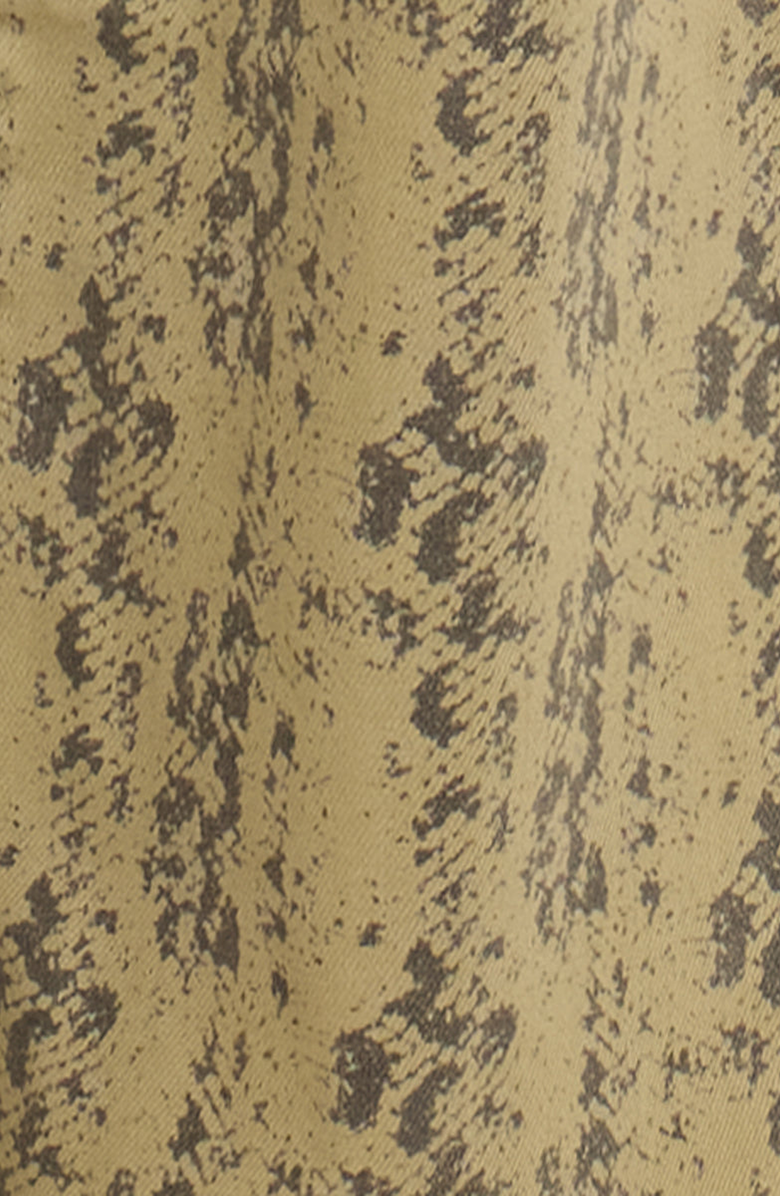 KanCan Renae Mid Rise Slim Wide Leg Jeans, Alternate, color, Olive Snakeskin