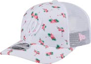 New Era Men's New Era  White Washington Nationals Flamingo Mesh Back 9SEVENTY Stretch-Snap Hat