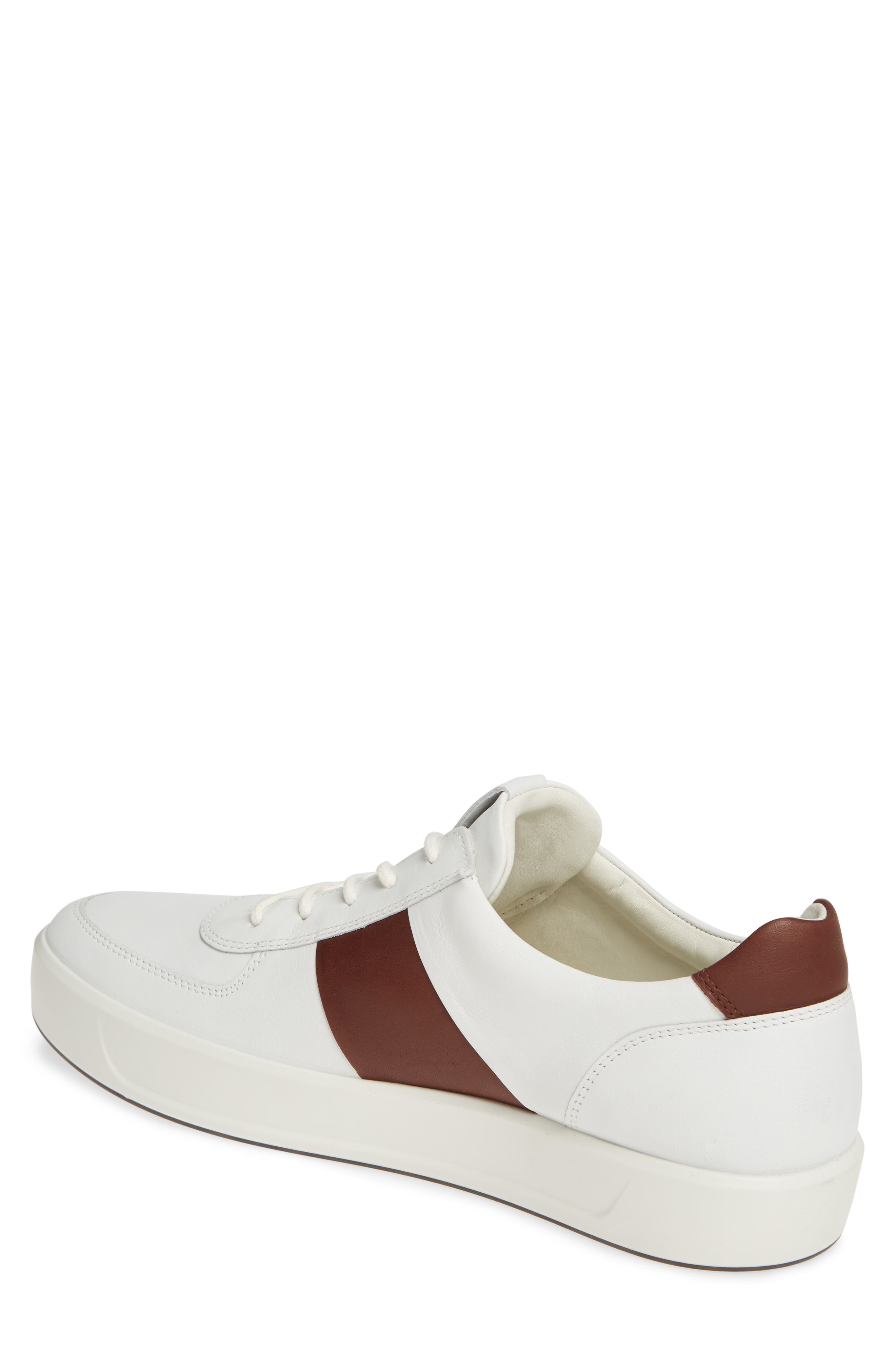 Soft 8 Sneaker, Alternate, color, WHITE/ RUST LEATHER