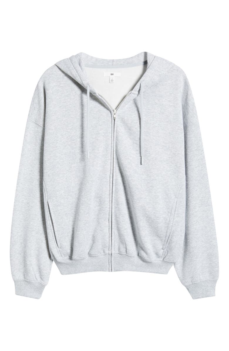 BP. Bubble Zip Hoodie, Alternate, color, Grey Soft Heather
