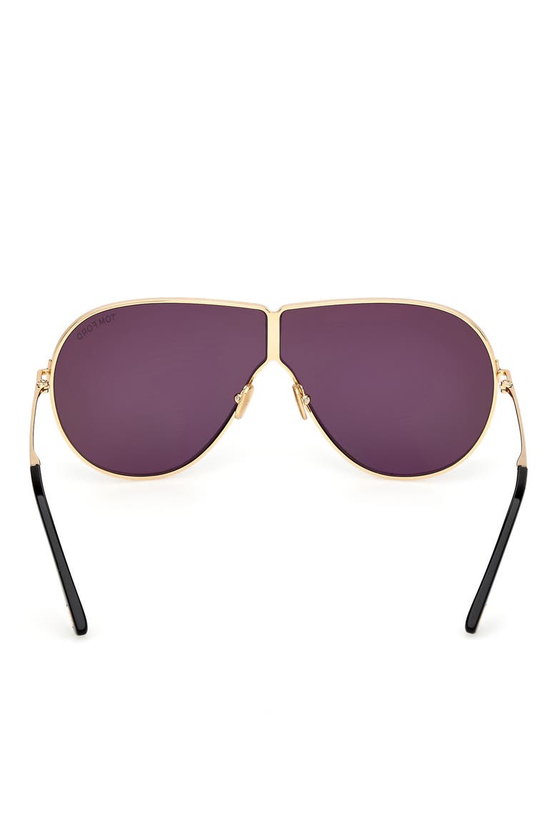 Keating 71mm Oversize Pilot Sunglasses, Alternate, color, SHINY DEEP GOLD / SMOKE