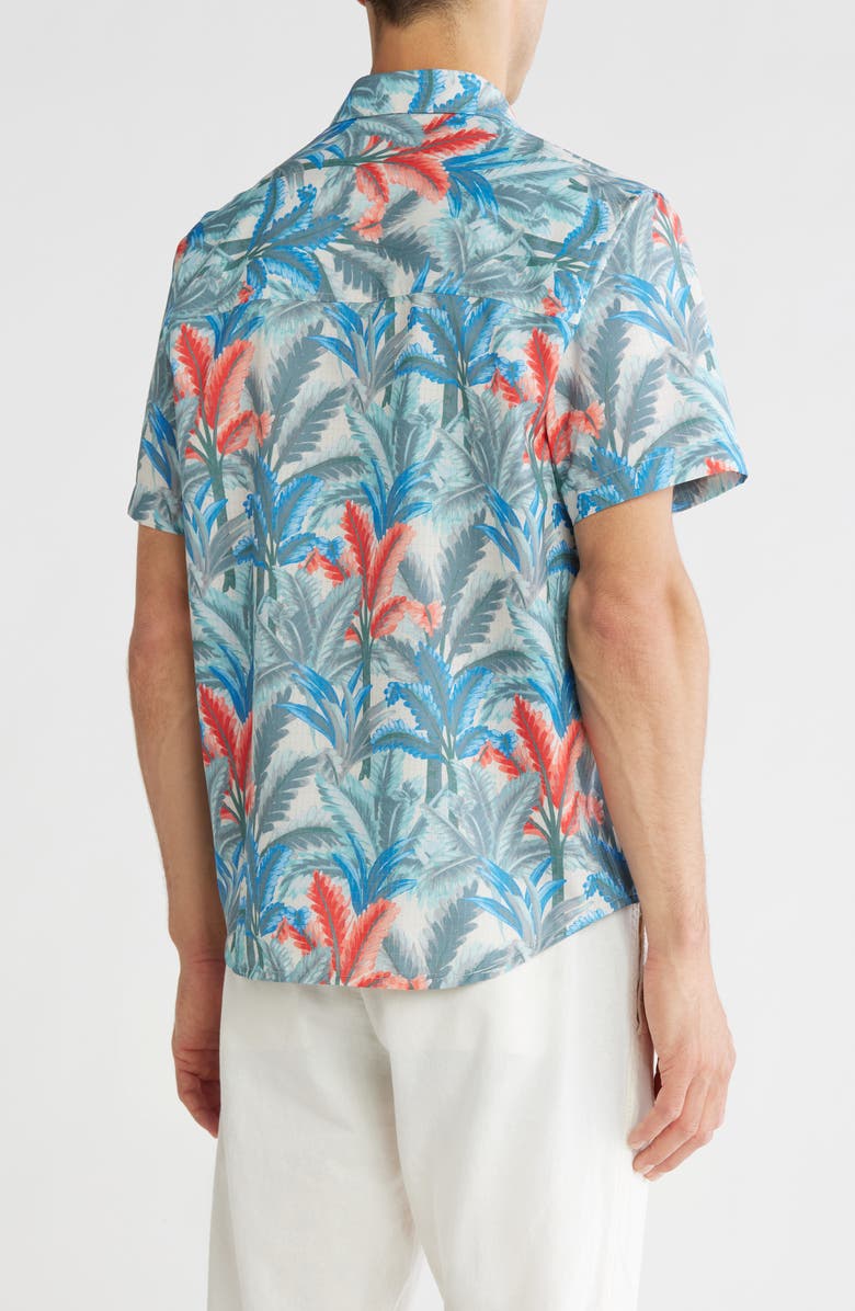 Tommy Bahama Bahama Coast Villa Palms Short Sleeve Button-Up Shirt, Alternate, color,