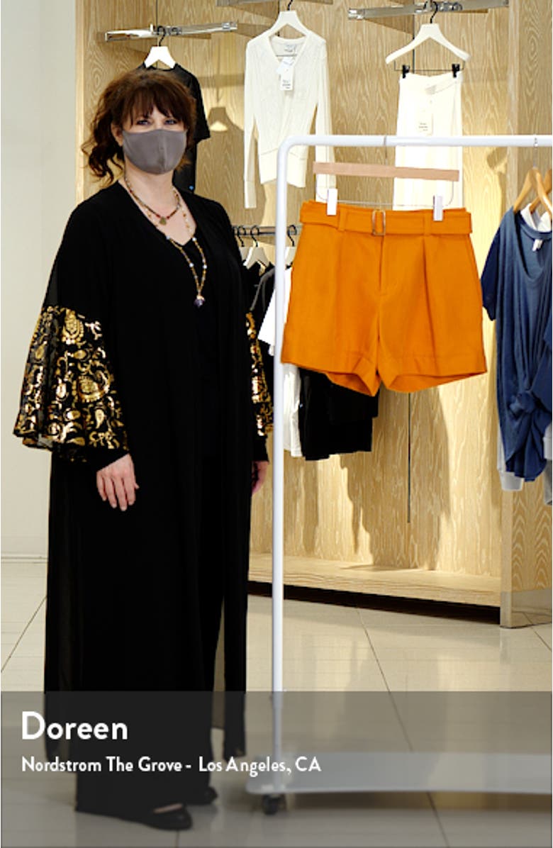 Belted Cotton & Linen Twill Shorts, sales video thumbnail