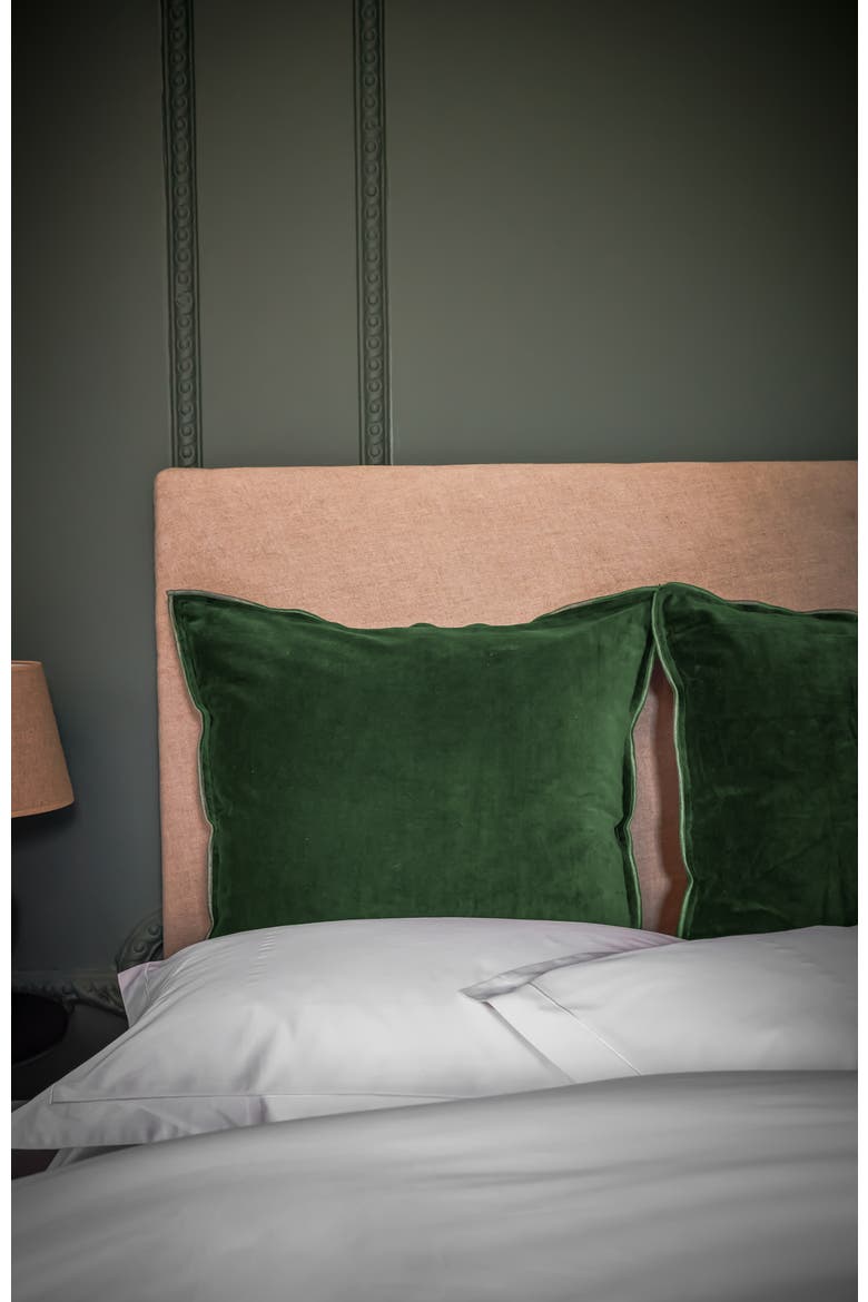 Harewood Luxury Double Sided Velvet Sham Pair, Alternate, color, Sage