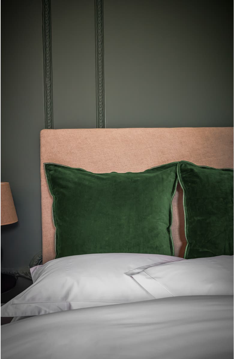 CHRISTY Harewood Luxury Double Sided Velvet Sham Pair, Alternate, color, Sage
