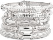 NORDSTROM RACK Set of 5 Textured Stretch Bracelets