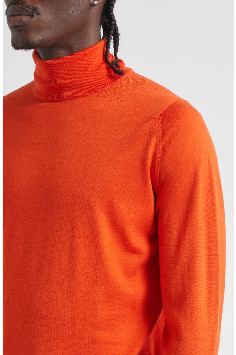 Richard Turtleneck Merino Wool Sweater, Alternate, color, HARDWICK ORANGE