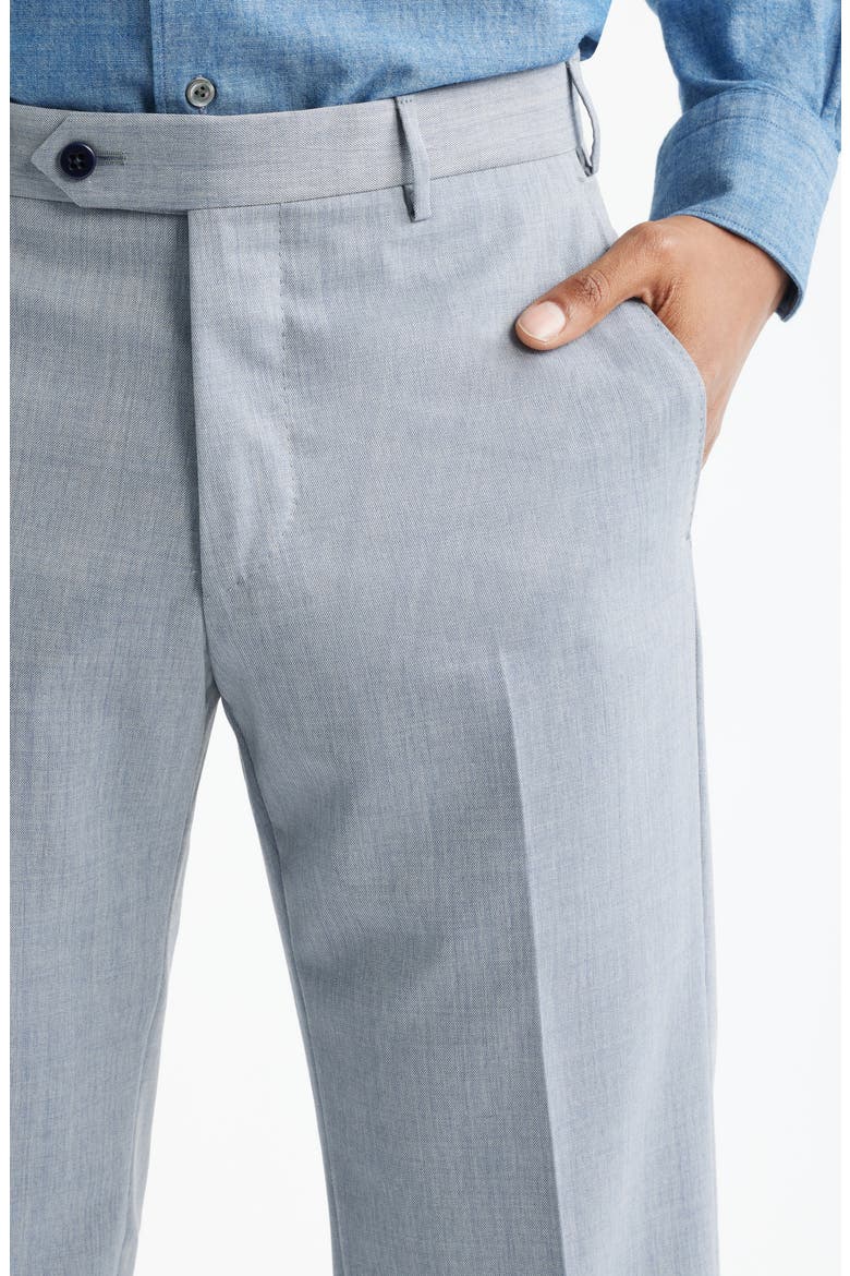 Parker Stretch Wool Trousers, Alternate, color, LIGHT BLUE