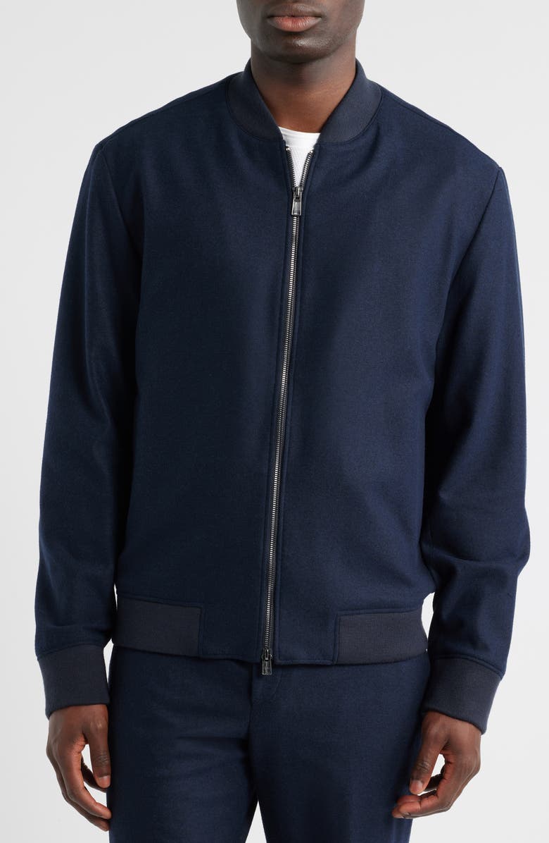 BOSS Hanry Bomber Jacket, Alternate, color, Dark Blue