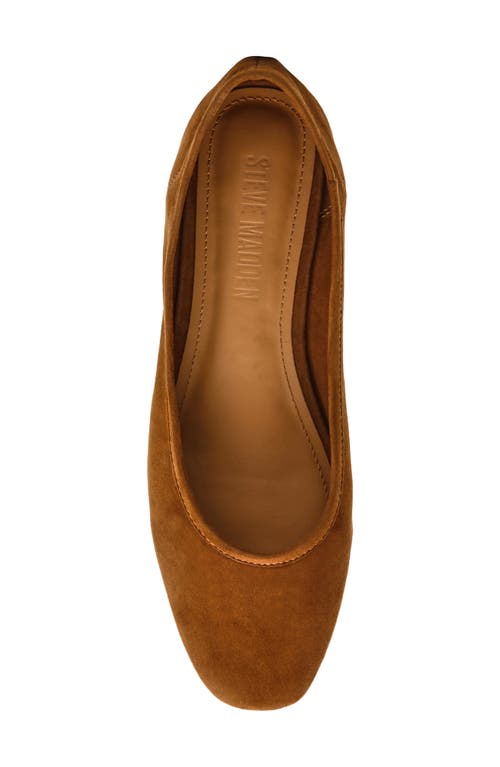 Shop Steve Madden Mollie Block Heel Pump In Chestnut Suede