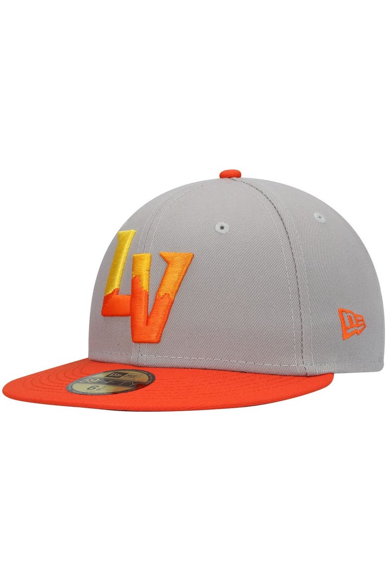 Men's New Era Gray Las Vegas Aviators Authentic Collection Team Alternate 59FIFTY Fitted Hat, Main, color, Gray