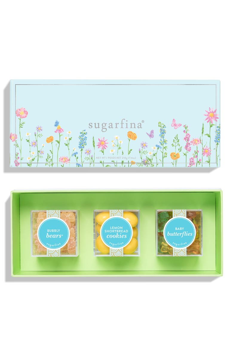 sugarfina Garden Party 3-Piece Candy Bento Box, Main, color, 
