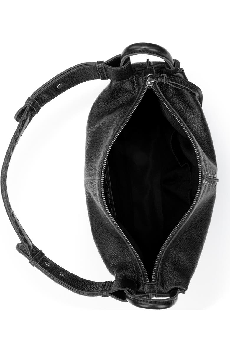 The Sak Los Feliz Hobo Leather Bag, Alternate, color, Black Silver Stud