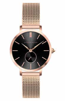 Alfred Sung Serenity Mesh Strap Watch, 33mm
