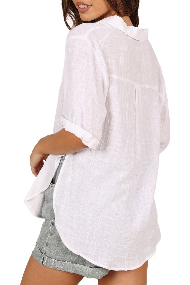Dion Linen Shirt, Alternate, color, WHITE