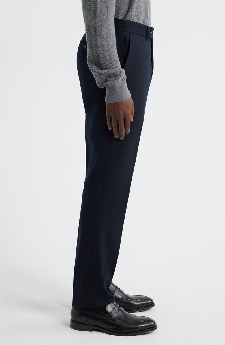 Heritage Gold Luxury Performance Stretch Wool Suit Separate Pants, Alternate, color, Navy