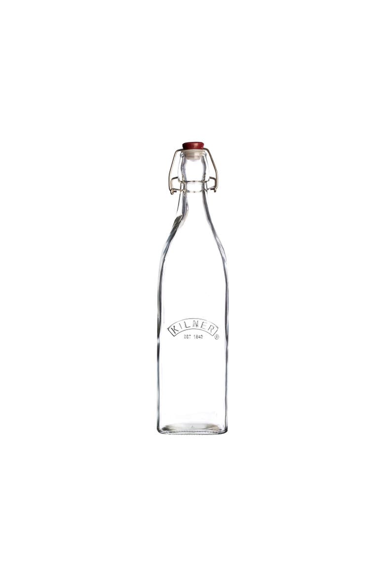 Square Swing Top Bottle, 16 Ounce, Main, color, Clear