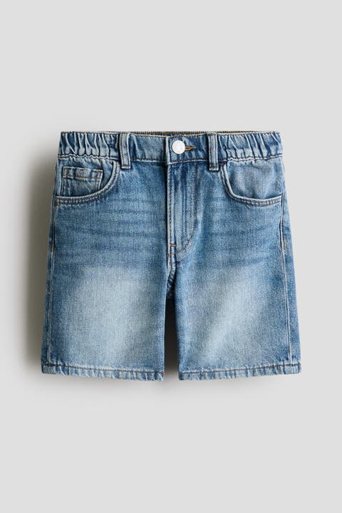 Loose Fit Denim Shorts