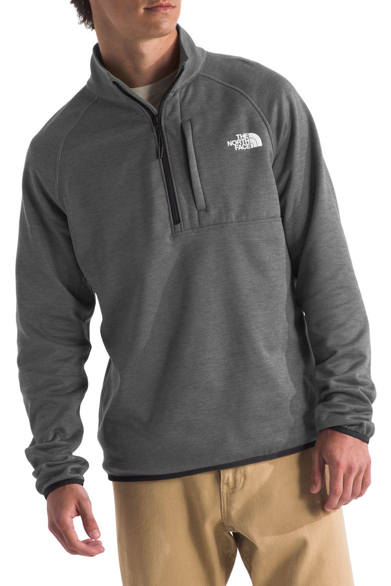 Canyonlands Quarter Zip Pullover, Main, color, TNF MEDIUM GREY HEATHER-NPF