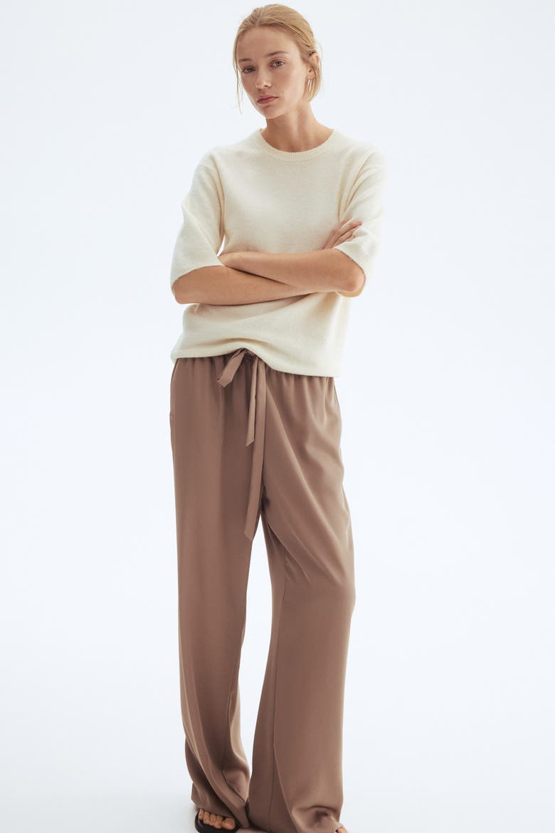 Knitted T-shirt, Alternate, color, Cream