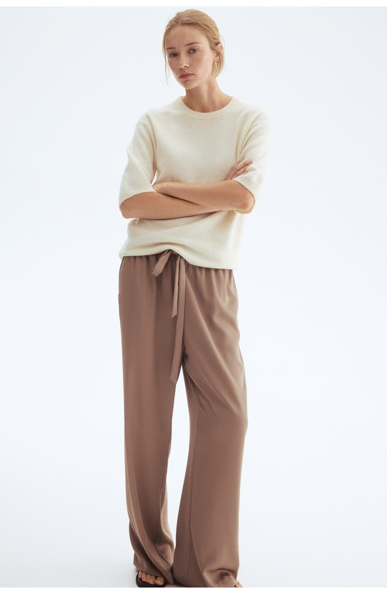 H&M Knitted T-shirt, Alternate, color, Cream