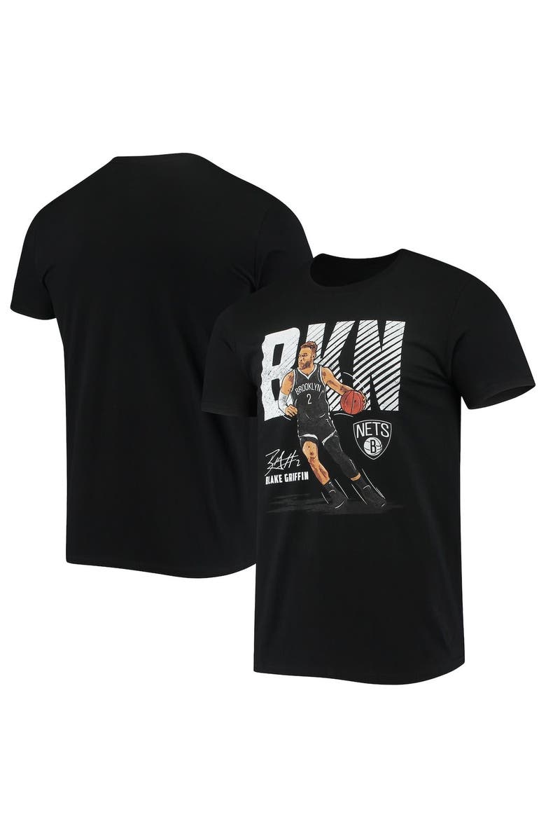 FANATICS Men's Fanatics Branded Blake Griffin Black Brooklyn Nets 500 Level Player T-Shirt, Alternate, color,