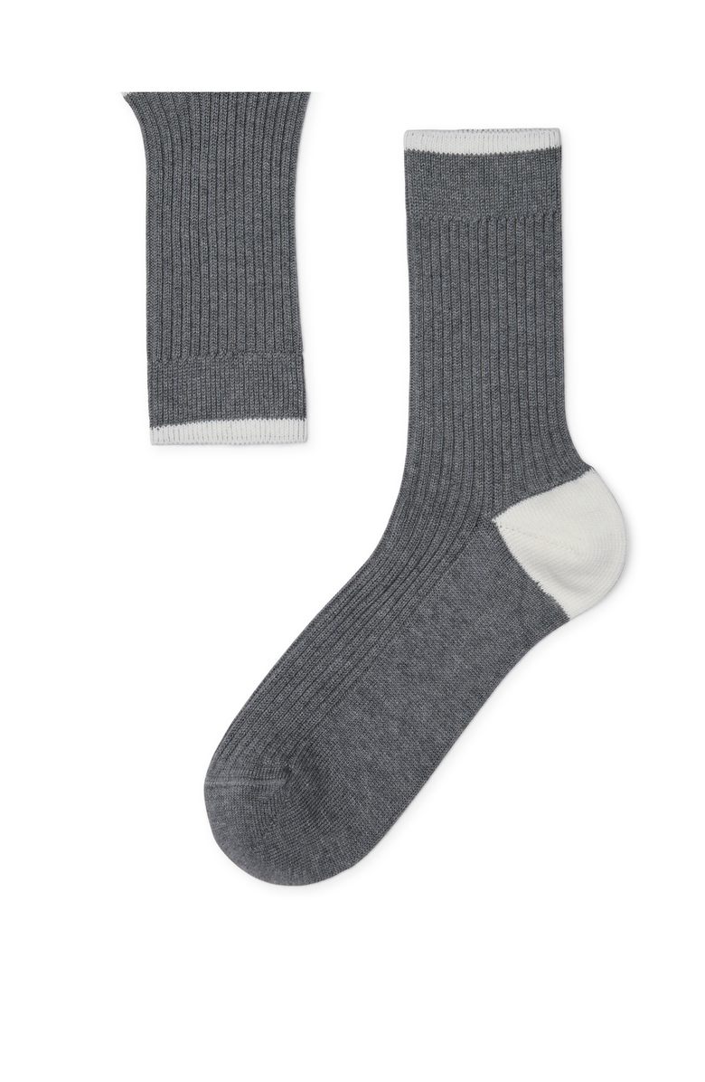 Brunello Cucinelli Cotton socks, Main, color, Grey