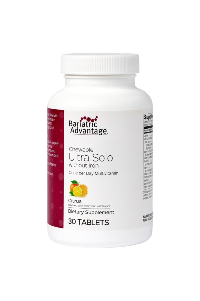 Chewable Ultra Solo Once-Per-Day Daily Multivitamin Without Iron 30 Count, Main, color, None
