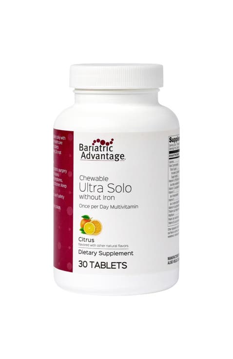 Chewable Ultra Solo Once-Per-Day Daily Multivitamin Without Iron 30 Count