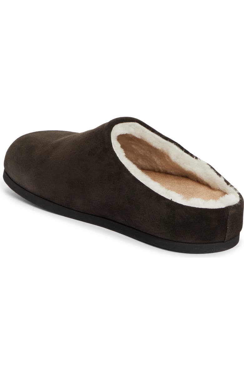 Common Projects Suede & Genuine Shearling Clog, Alternate, color, Coffee