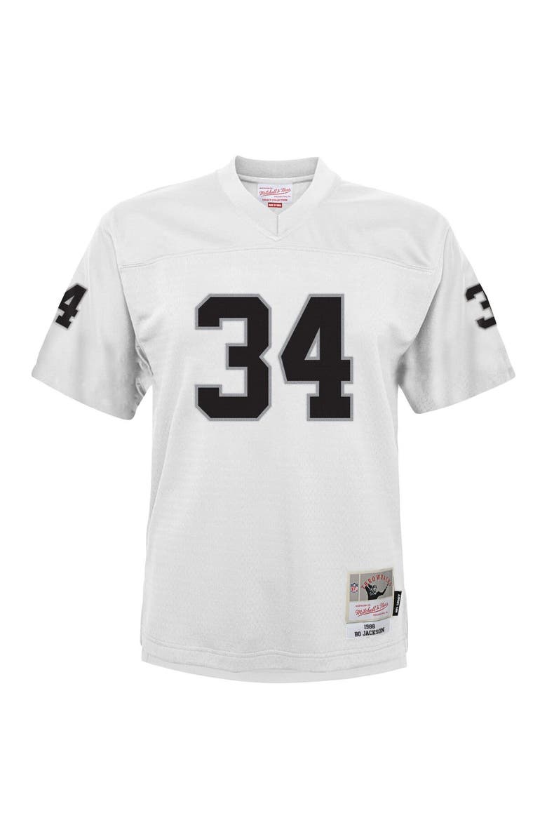 Mitchell & Ness Youth Mitchell & Ness Bo Jackson White Las Vegas Raiders 1988 Retired Player Legacy Jersey, Alternate, color, White