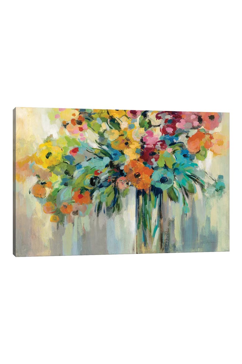 'Cloud of Flowers' by Silvia Vassileva Canvas Artwork, Main, color, WHITE-MULTI