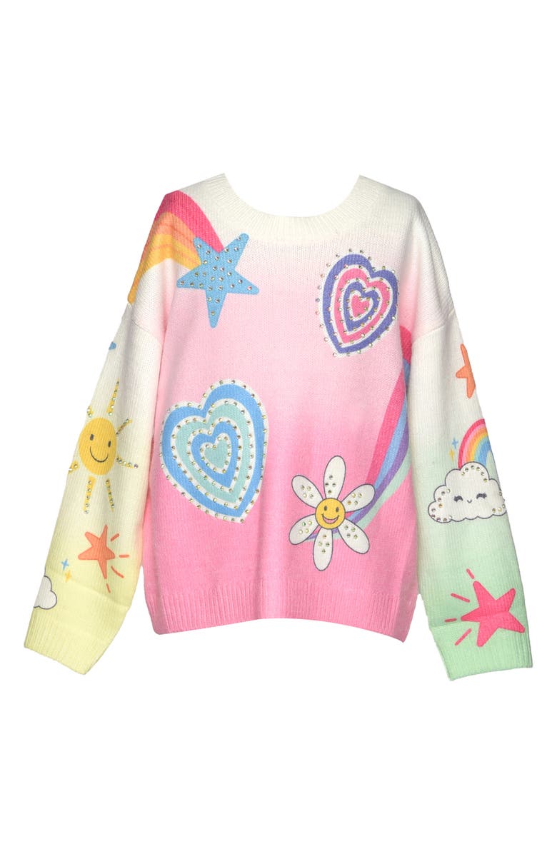 Baby Sara Kids' Icon Graphic Sweater, Main, color,