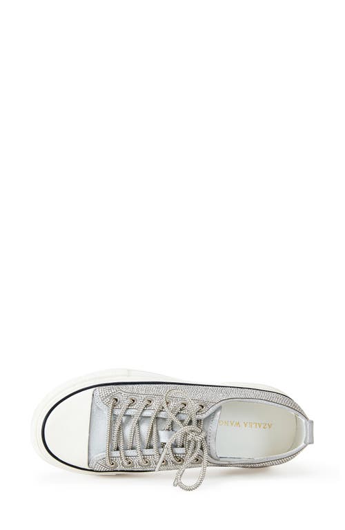 Azalea Wang Revival Platform Sneaker In Silver