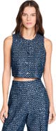 SANDRO Sequin crop top