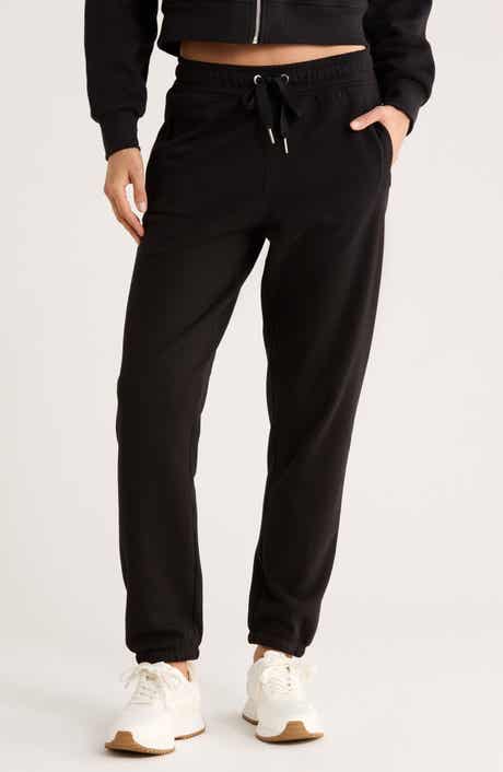 CALVIN KLEIN PERFORMANCE High Waist Relaxed Cotton Blend Sweatpants